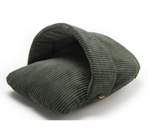 LeoPet Cuccia pantofola in velluto Verde 60x40x30 h