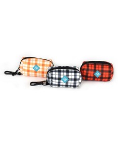 LeoPet Dispenser porta sacchetti in plaid colori assortiti